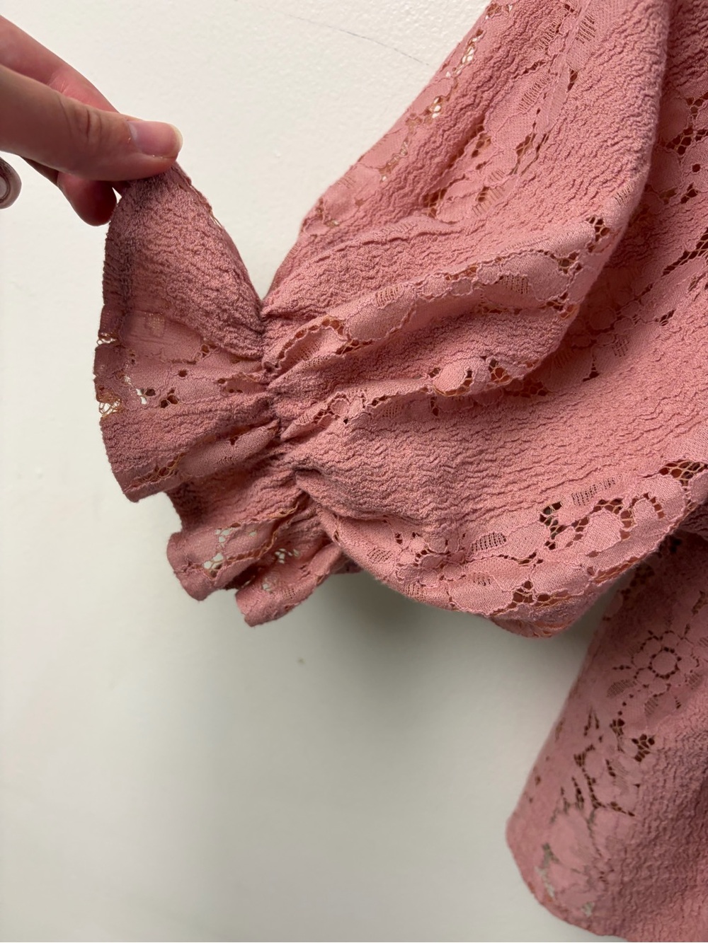 Free People NWT Stacey Lace Rose Crop Top Small - Picture 5 of 7